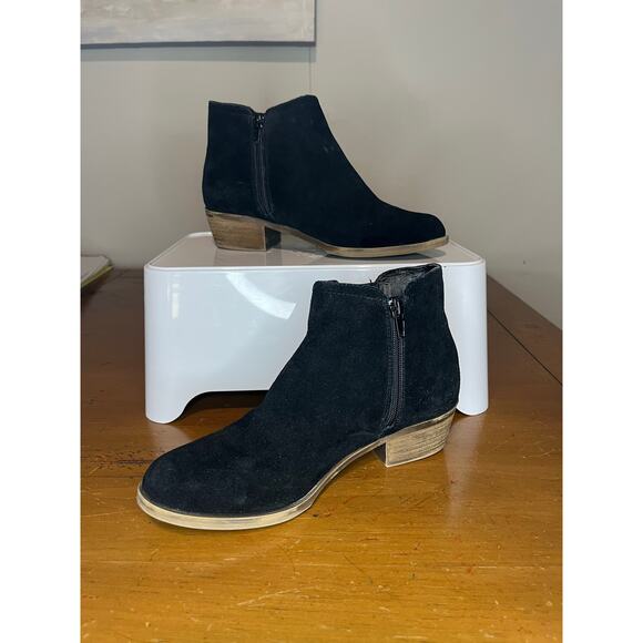 Kensie Garry Women Zip Up Ankle Fashion Booties Black Suede size 8 - Picture 2 of 6
